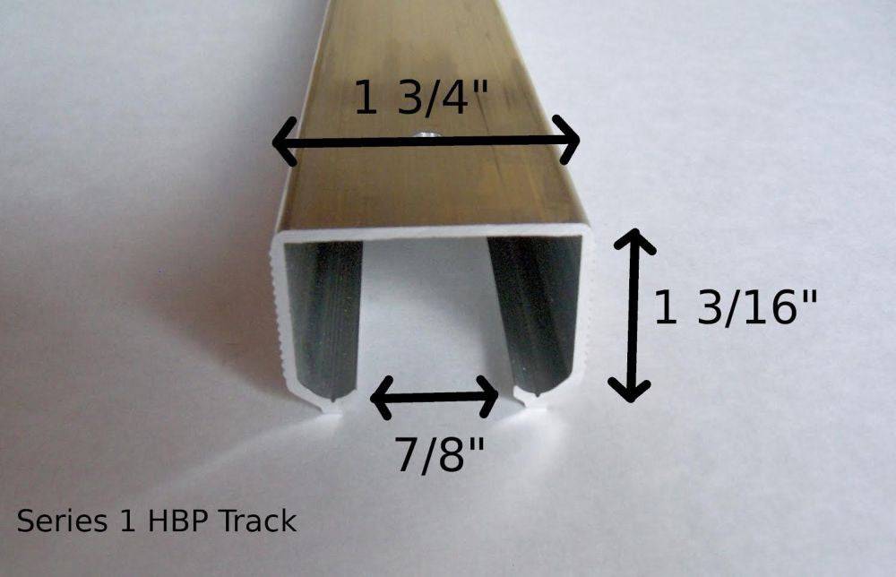 Series 1 HBP Bifold Track and Hardware Kits- 4- Wheel Roller - Hartford Building Products